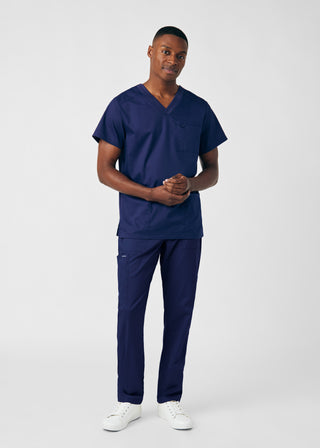 True Navy ProFlex 4-Pocket V-Neck Top Scrubs