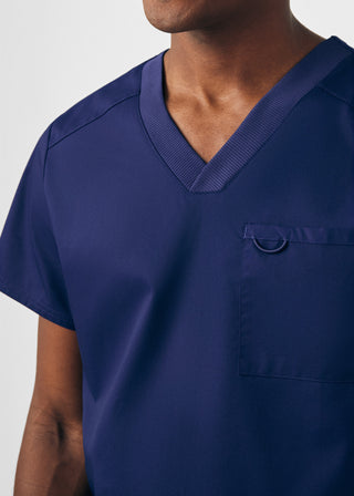 True Navy ProFlex 4-Pocket V-Neck Top Scrubs