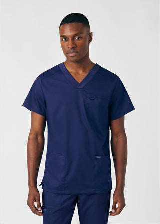 True Navy ProFlex 4-Pocket V-Neck Top Scrubs