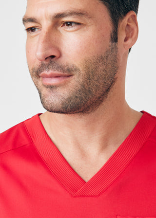 True Red ProFlex 4-Pocket V-Neck Top Scrubs