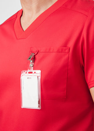 True Red ProFlex 4-Pocket V-Neck Top Scrubs
