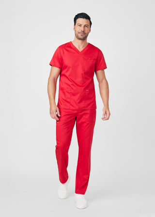True Red ProFlex 4-Pocket V-Neck Top Scrubs
