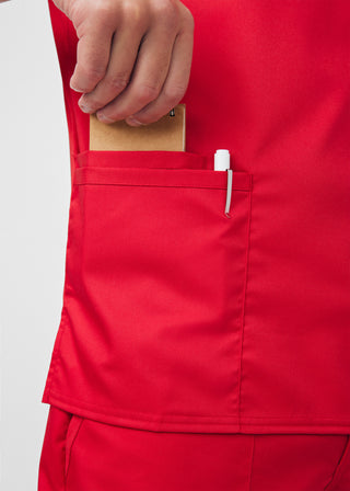 True Red ProFlex 4-Pocket V-Neck Top Scrubs