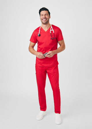 True Red ProFlex 4-Pocket V-Neck Top Scrubs