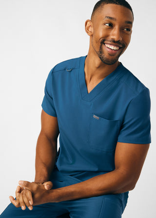 Caribbean Forward 4-Pocket V-Neck Top Scrubs