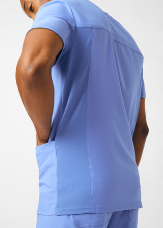 Ceil Blue Forward 4-Pocket V-Neck Top Scrubs