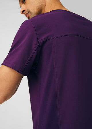 Eggplant Forward 4-Pocket V-Neck Top Scrubs
