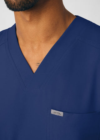 Navy Forward 4-Pocket V-Neck Top Scrubs