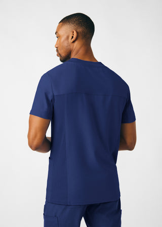 Navy Forward 4-Pocket V-Neck Top Scrubs