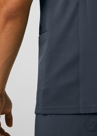 Pewter Forward 4-Pocket V-Neck Top Scrubs