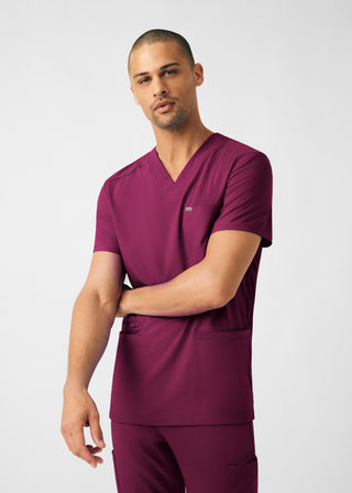Wine Forward 4-Pocket V-Neck Top Scrubs