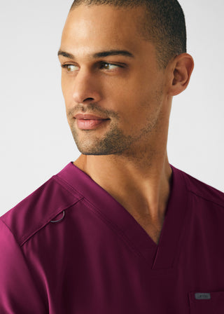 Wine Forward 4-Pocket V-Neck Top Scrubs