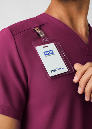Wine Forward 4-Pocket V-Neck Top Scrubs