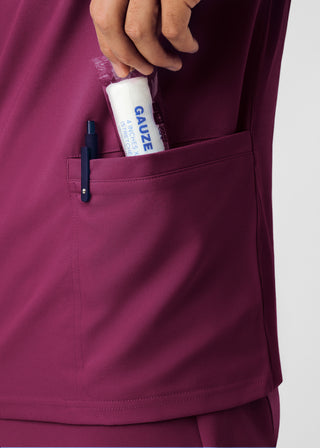 Wine Forward 4-Pocket V-Neck Top Scrubs