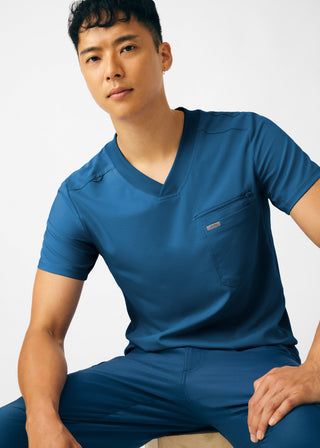 Caribbean Forward 2-Pocket V-Neck Top Scrubs