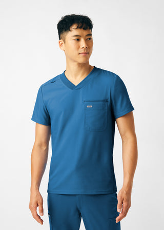 Caribbean Forward 2-Pocket V-Neck Top Scrubs