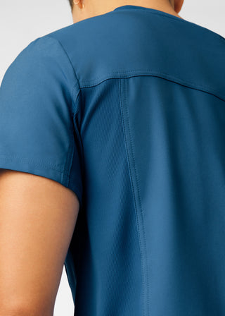 Caribbean Forward 2-Pocket V-Neck Top Scrubs