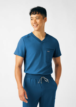 Caribbean Forward 2-Pocket V-Neck Top Scrubs