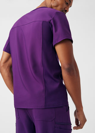 Eggplant Forward 2-Pocket V-Neck Top Scrubs