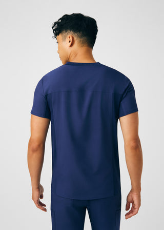 Navy Forward 2-Pocket V-Neck Top Scrubs