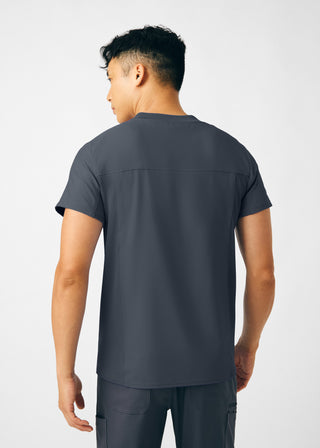 Pewter Forward 2-Pocket V-Neck Top Scrubs