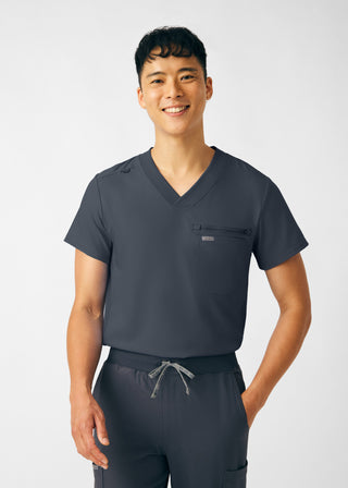 Pewter Forward 2-Pocket V-Neck Top Scrubs