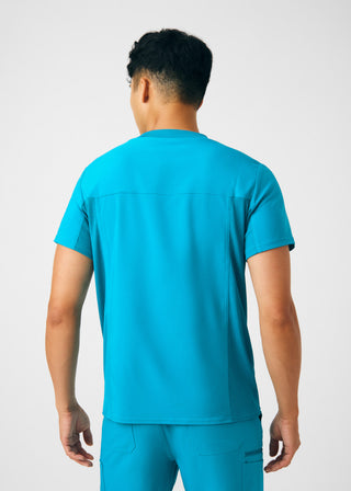 Teal Forward 2-Pocket V-Neck Top Scrubs