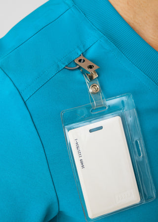 Teal Forward 2-Pocket V-Neck Top Scrubs