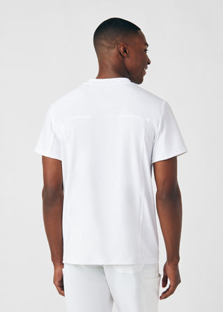 White Forward 2-Pocket V-Neck Top Scrubs