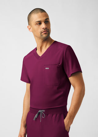 Wine Forward 2-Pocket V-Neck Top Scrubs