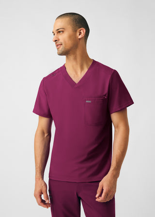 Wine Forward 2-Pocket V-Neck Top Scrubs