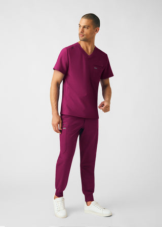 Wine Forward 2-Pocket V-Neck Top Scrubs