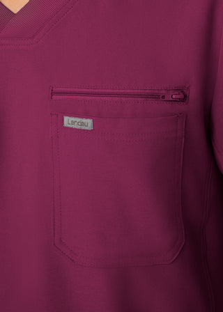 Wine Forward 2-Pocket V-Neck Top Scrubs