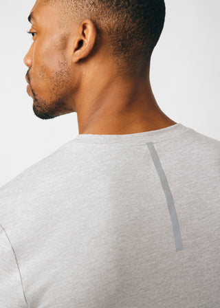 Heather Light Gray Forward Long-Sleeve Tee Scrubs