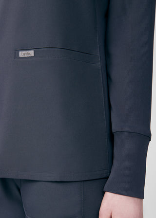 Pewter Forward 2-Pocket V-Neck Top Scrubs