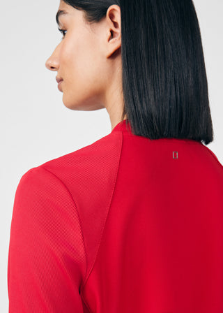 Red Forward 2-Pocket V-Neck Top Scrubs