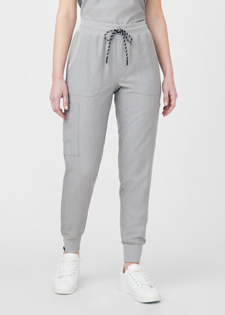 Heather Light Gray Beyond Happy Jogger Pants Scrubs