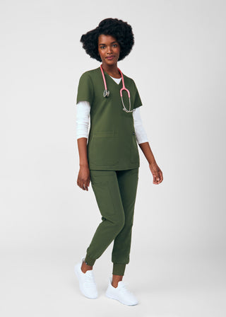 Olive Beyond Happy Jogger Pants Scrubs