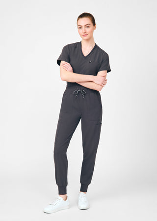 Pewter Beyond Happy Jogger Pants Scrubs