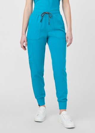 Teal Beyond Happy Jogger Pants Scrubs