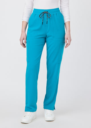 Teal Beyond Happy Cargo Pants Scrubs