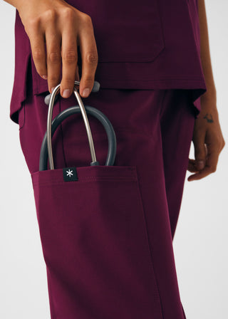 Wine Beyond Happy Cargo Pants Scrubs