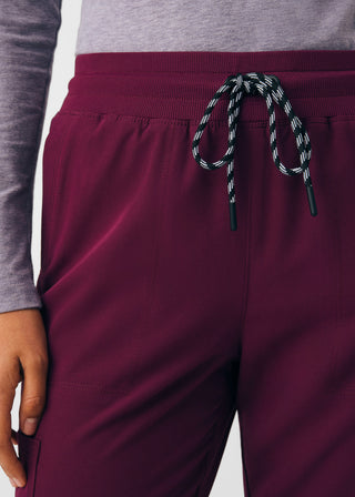 Wine Beyond Happy Cargo Pants Scrubs