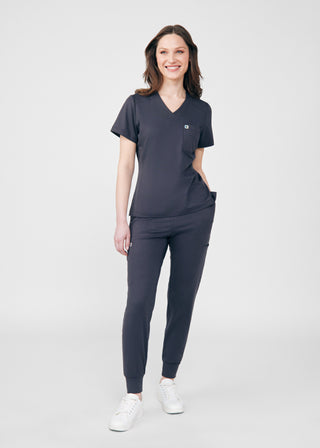 Pewter Beyond Cozy Jogger Pants Scrubs