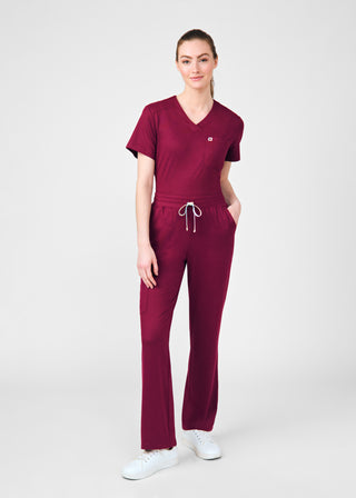 Wine Beyond Cozy Cargo Pants Scrubs
