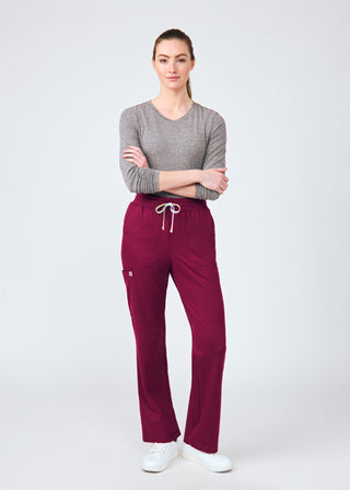 Wine Beyond Cozy Cargo Pants Scrubs