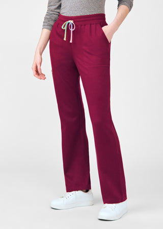 Wine Beyond Cozy Cargo Pants Scrubs