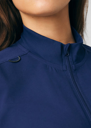 Navy Beyond Happy 7-Pocket Cargo Jumpsuit Scrubs