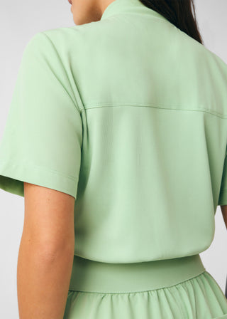 Quiet Green Beyond Happy 7-Pocket Cargo Jumpsuit Scrubs