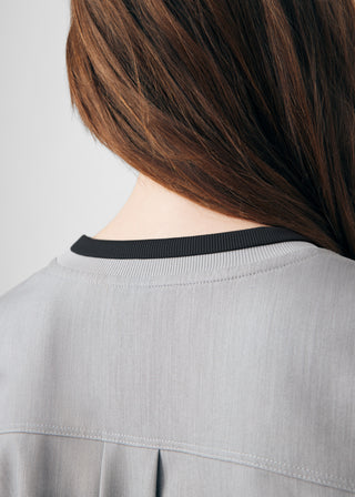Heather Light Gray Beyond Happy 3-Pocket Bodysuit Scrubs